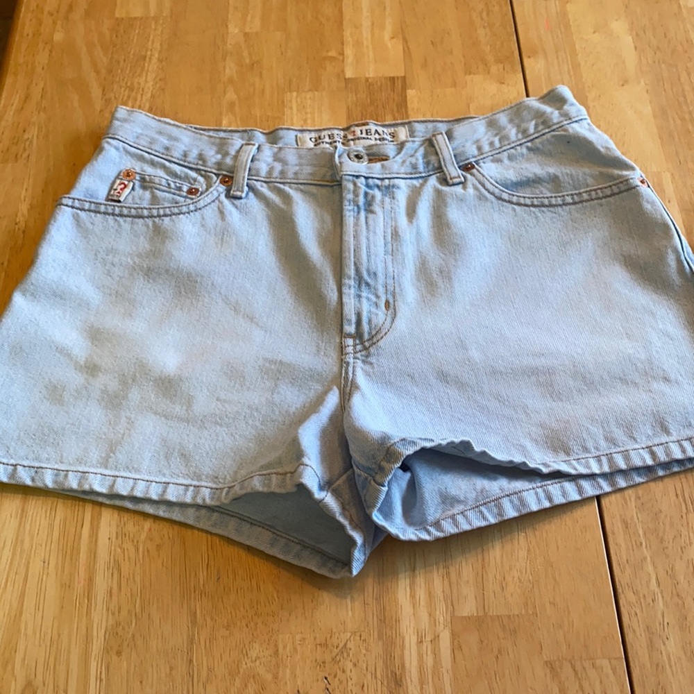 Guess Light Blue Denim Jean Shorts